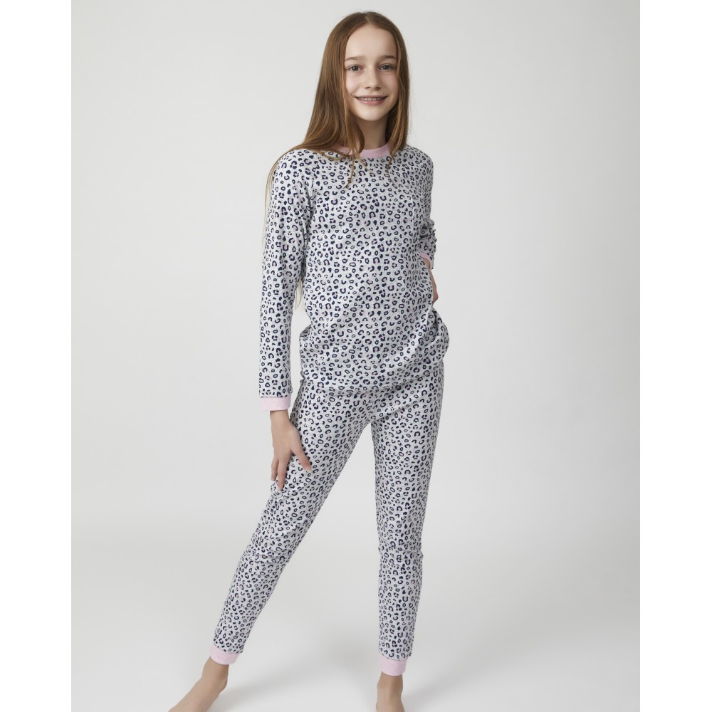 Teen Grey Leopard PJ